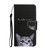 For OPPO A7 Colored Drawing Pattern Horizontal Flip Leather Case with Holder & Card Slots & Wallet(Cat)