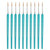 10 PCS 7 WeiZhuang Hook Line Pen Painting Hand-painted Watercolor Wolf Mint Hook Line Pen Painting Stroke Thin Line Brush, Color:Sky Blue