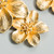2 PCS Ladies Fashion Geometric Flower Earrings(Dark Green)