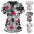 Mid-length Slim-fitting Printed Pullover Nurse Uniform V-neck T-shirt (Color:Pink Size:L)