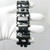 Multifunctional Stainless Steel Outdoor Survive Tool Bracelet for Men(Wide Black)