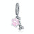 S925 Sterling Silver Dog Footprint Diamond Beads DIY Bracelet Accessories S925 Sterling Silver Dog Footprint Diamond Beads DIY Bracelet Accessories