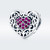 S925 Sterling Silver Heart-shaped Pattern Beads DIY Bracelet Accessories S925 Sterling Silver Heart-shaped Pattern Beads DIY Bracelet Accessories
