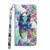 For iPhone SE 2022 / SE 2020 / 8 / 7 3D Painting Pattern Horizontal Flip TPU + PU Leather Case with Holder & Card Slots & Wallet & Lanyard(Watercolor Owl)