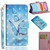 For iPhone 11 3D Painting Pattern Horizontal Flip TPU + PU Leather Case with Holder & Card Slots & Wallet & Lanyard(Three Butterfly)