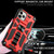 For iPhone 12 Pro Max Armor Shockproof TPU + PC Magnetic Protective Case with Holder(Rose Gold)