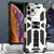 For iPhone 12 Pro Max Armor Shockproof TPU + PC Magnetic Protective Case with Holder(Silver)