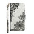 For iPhone SE 2022 / SE 2020 / 8 / 7 3D Painting Pattern Horizontal Flip TPU + PU Leather Case with Holder & Card Slots & Wallet & Lanyard(Diagonal Black Flower)