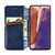 For Samsung Galaxy Note 20 Cubic Grid Pressed Horizontal Flip Magnetic PU Leather Case with Holder & Card Slots & Wallet(Blue)