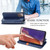 For Samsung Galaxy Note 20 Cubic Grid Pressed Horizontal Flip Magnetic PU Leather Case with Holder & Card Slots & Wallet(Blue)