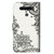 For LG K41S 3D Painting Pattern Horizontal Flip TPU + PU Leather Case with Holder & Card Slots & Wallet & Lanyard(Diagonal Black Flower)