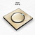 86mm Round LED Tempered Glass Switch Panel, Gold Round Glass, Style:Telephone-TV Socket 86mm Round LED Tempered Glass Switch Panel, Gold Round Glass, Style:Telephone-TV Socket