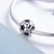 Football Love S925 Sterling Silver Platinum Plated Pendant Loose Beads