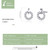 S925 Sterling Silver Small Circle Earrings Platinum Plated Zircon Silver Earrings
