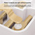 86mm Round LED Tempered Glass Switch Panel, Gold Round Glass, Style:Blank Panel