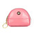 2027 Lady Leather Zipper Wallet Purse Double-pocket Little Shell Bag(Pink)