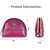 2027 Lady Leather Zipper Wallet Purse Double-pocket Little Shell Bag(Pink)