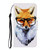 For Samsung Galaxy Note20 3D Colored Drawing Horizontal Flip PU Leather Case with Holder & Card Slots & Wallet(Fox)