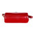 2033 Lady Portable Zipper Leather Wallet Purse Small Cosmetic Bag with Lanyard(Black)
