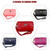2033 Lady Portable Zipper Leather Wallet Purse Small Cosmetic Bag with Lanyard(Black)