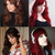 3 PCS Anime Cos Role Playing Wig Cosplay Color Stage Headgear(Black)