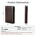 KB156 Antimagnetic RFID Men Leather Card Bag Card Holder(Brown)