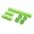 104 Keys Double Shot PBT Backlit Keycaps for Mechanical Keyboard (Green)