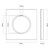 86mm Gray Aluminum Wire Drawing LED Switch Panel, Style:Five-hole USB Socket