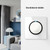 86mm Round LED Tempered Glass Switch Panel, White Round Glass, Style:One Open Multiple Control