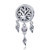 S925 Sterling Silver Retro Hollow Dream Catcher Beads DIY Beaded Bracelet Accessories