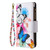 For LG K51 Colored Drawing Pattern Zipper Horizontal Flip Leather Case with Holder & Card Slots & Wallet(Two Butterflies)