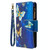 For Nokia 5.3 Colored Drawing Pattern Zipper Horizontal Flip Leather Case with Holder & Card Slots & Wallet(Gold Butterfly)
