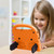 For  Huawei MediaPad T5 10.1 inch Sparrow Style EVA Material Children Shockproof Casing Shell(Orange)
