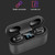 Dt-18 Wireless Two Ear Bluetooth Headset With 2000mAh Charging Cabin & Touch & Intelligent Magnetic Suction Charging (Black)