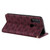 For OPPO A8 / A31 (2020) Lucky Flowers Embossing Pattern Magnetic Horizontal Flip Leather Case with Holder & Card Slots(Wine Red)