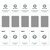 For Redmi 9 / 9A / 9C 5 PCS ENKAY Hat-Prince Full Glue 0.26mm 9H 2.5D Tempered Glass Full Coverage Film
