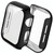 For Apple Watch Series 5 & 4 44mm Full Coverage Plating Glass Case(Black)