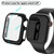 For Apple Watch Series 5 & 4 44mm Full Coverage Plating Glass Case(Black)