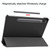 For Samsung Galaxy Tab S7 T870 Custer Texture Horizontal Flip Leather Case with Three-folding Holder & Sleep / Wake-up Function(Black)