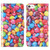 For iPhone 7 / 8 3D Painting Colored Drawing Pattern Horizontal Flip TPU + PU Leather Case with Holder & Card Slots & Wallet & Lanyard(Colored Sugar)