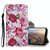 For Huawei Y5p Colored Drawing Pattern Horizontal Flip Leather Case with Holder & Card Slots & Wallet(Peony)