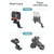 RUIGPRO Motorcycle Handlebar Alloy Phone Bracket for GoPro/ Insta360/DJI OSMO Sport Camera(Red)