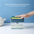 Cleaning Cloth Dishwashing Brush Liquid Box Kitchen Brush Detergent Mixer Press Plastic Soap Box(White)