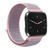 For Fitbit Versa 1 / 2 Universal Nylon Strap Watch Band(Sandy Pink)