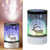Animation Projection Night Light Multifunctional Portable Decoration Bedroom Bedside Atmosphere Lamp with Remote Control(White)