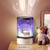 Animation Projection Night Light Multifunctional Portable Decoration Bedroom Bedside Atmosphere Lamp with Remote Control(White)