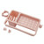 5 PCS Multifunctional Bathroom Faucet Drain Rack Soap Box Rag Hook(Pink)
