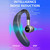 V7 Bluetooth 5.0 Business Style Wireless Stereo Sports Bluetooth Earphone, Support Inform Caller Name (Purple)