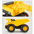 3 PSC / Set Children Simulation Drop-resistant Excavation Engineering Vehicle Toy Set, Random Style Delivery, Size:M