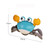 Cartoon Crab Children Swimming Beach Bath Toys(Blue)
